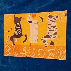 NWOT Fall Halloween Puppy Garden Flag
